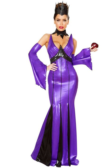 Dainty Roma Costume Sexy Halloween Costumes Purple Wicked Queen Costume