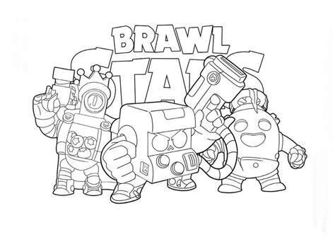 Dibujos De Brawl Stars Para Colorear De 8 Bit