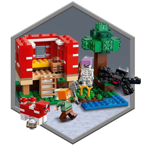 LEGO 21179 Minecraft The Mushroom House - Entertainment Earth