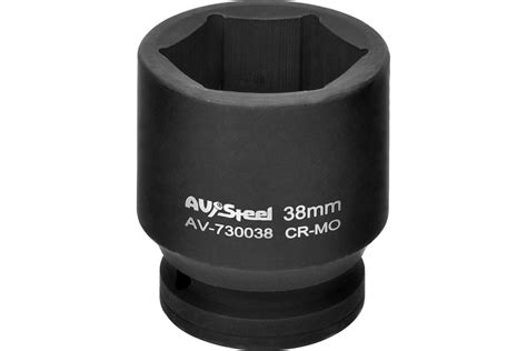 Головка ударная шестигранная (38 мм; 3/4DR) AV Steel AV-730038 ...