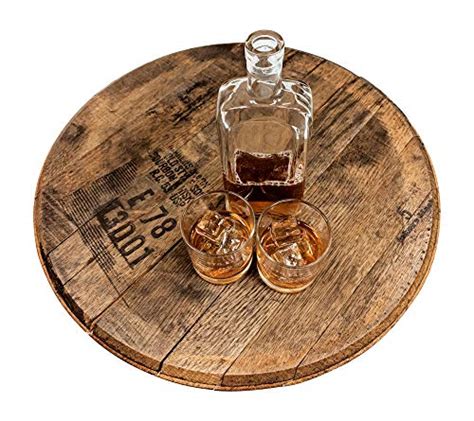 Reclaimed Bourbon Barrel Top Lazy Susan