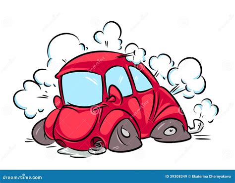 Car Accident Cartoon Illustration Stock Illustration Illustration Of