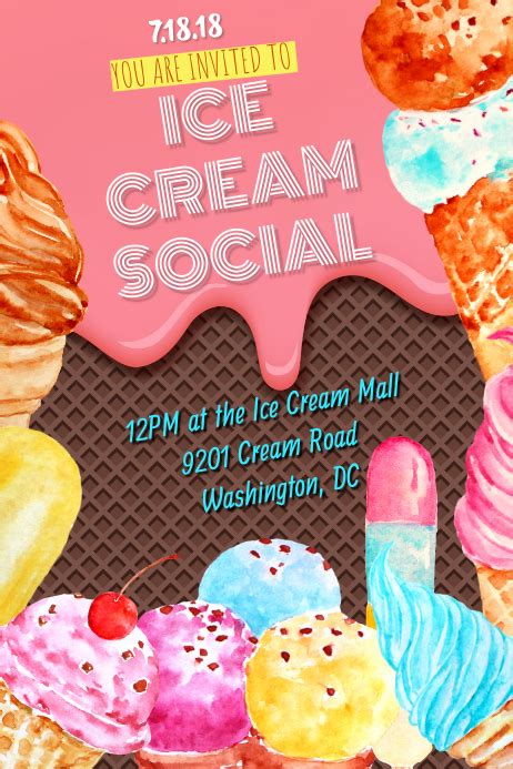 Ice Cream Social Banner