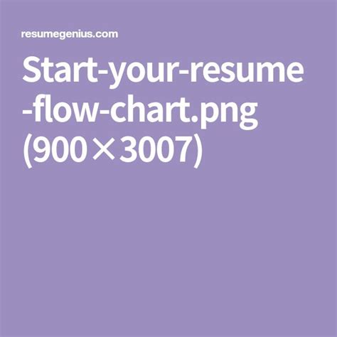 Job Cv Flow Chart Resume