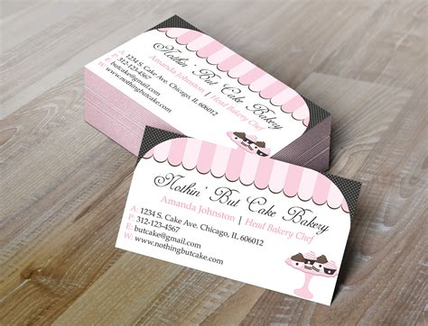 Diy Do It Yourself Bakery Business Card Design Editable Etsy