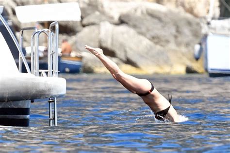 Kate Moss In Bikini At A Yacht In Italy Hawtcelebs