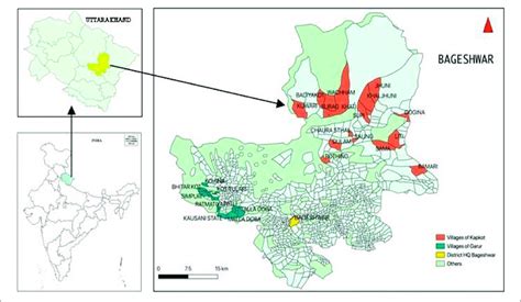 Study Area And Villages In Garur And Kapkot Blocks Of Bageshwar