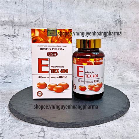 Viên Uống đẹp Da Vitamin E đỏ E 400 Bổ Sung Dầu Gấc Tinh Dầu Lô Hội Làm Sáng Da Trắng Da