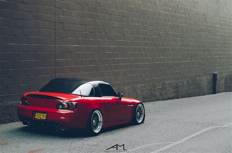 Dropped Red Honda S2000 is a Stylish Thing with Custom Parts | CARiD ...