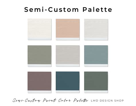 Custom Paint Color Palette Home Paint Color Scheme Custom - Etsy