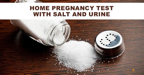 Home Pregnancy Test With Salt And Urine Nourishdoc