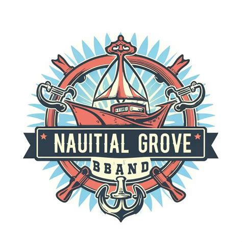 LOGO Design For Nautical Groove Band Classic Yacht Rock Music Theme