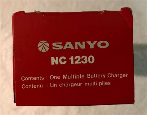 Sanyo Cadnica Battery Charger Nc With Original Box Made In Japan