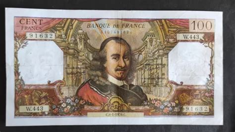 FRANCE BILLET DE 100 Francs Corneille Du 08 01 1970 W 443 Ref F 65 29