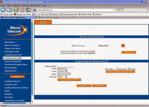 Configuration Du Modem Routeur SAGEM 2404 Topnet