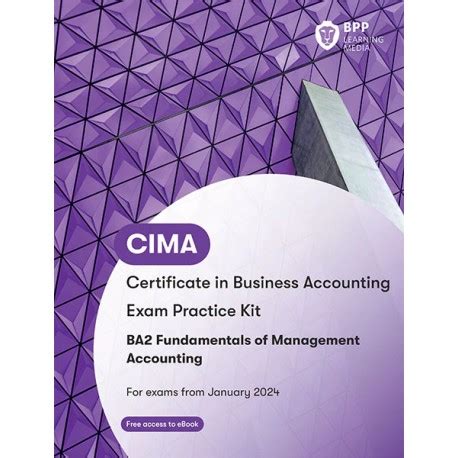 Manual Bpp Cima Cgma Certificate Ba Exam Kit