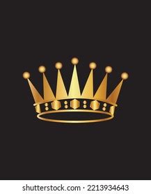 Queen Crown Design Gold Queen Crown Stock Vector (Royalty Free ...