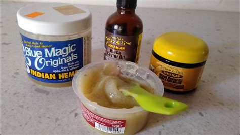 How To Mix Blue Magic Hair Grease For Fast Hair Growth 30dayshairgrowchallenge Youtube