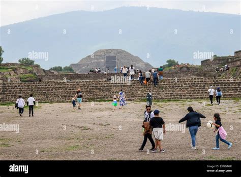 Pyramide de la Lune à San Martin de las Pirámides Mexique dans la zone