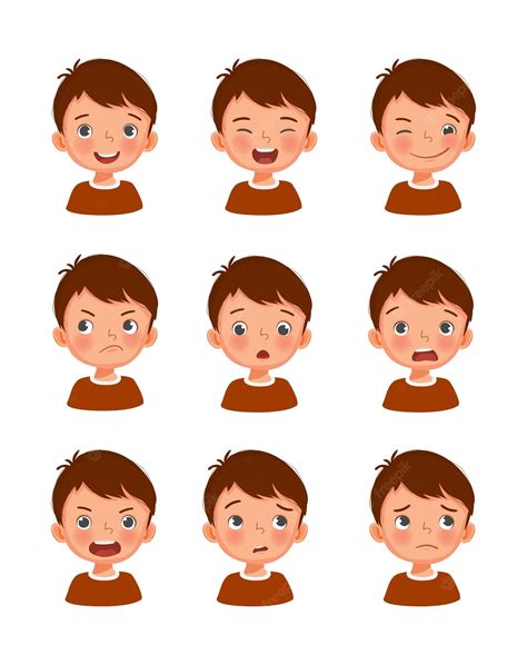 Facial Expression Clip Art Library