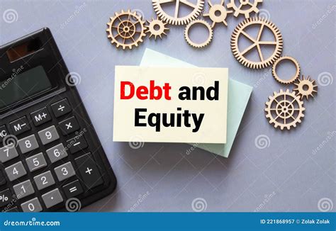 Businessman Hand Drawing Debt And Equity Balance Concept Stock Image