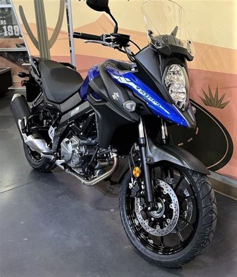 New 2023 Suzuki V Strom 650 Pearl Vigor Blue Motorcycles In Albemarle