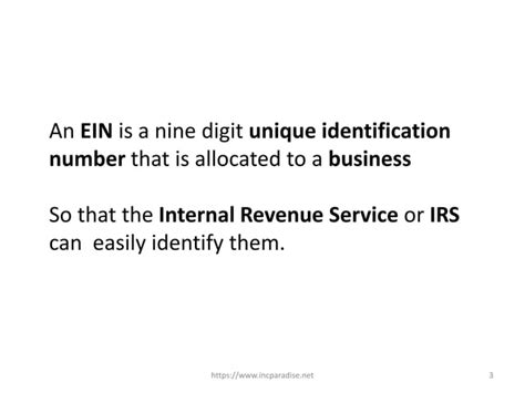 Employer Identification Number Or EIN PPT