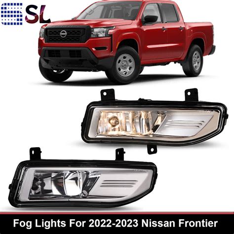 For Nissan Frontier Fog Lights Front Clear Bumper Lamps