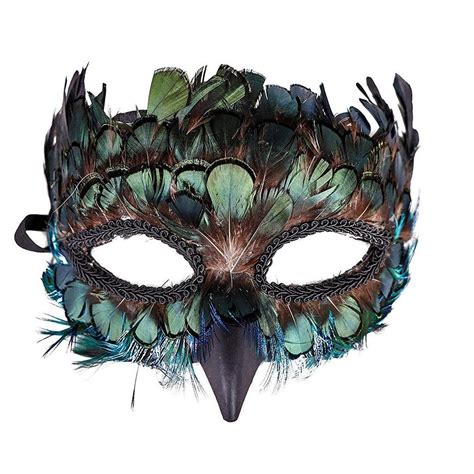 Venetian Feathered Mask Peacock Mask Mardi Gras Halloween Costume