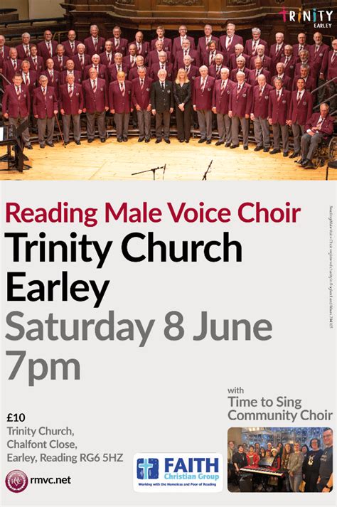 Reading Male Voice Choir In Concert At Trinity Church Event Tickets