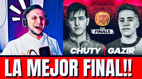 GAZIR DERROCA AL TRICAMPEON REACCIONANDO A CHUTY VS GAZIR FINAL