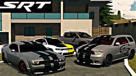 MY DODGE SRT COLLECTION IN CAR PARKING MULTIPLAYER Charger Hellcat