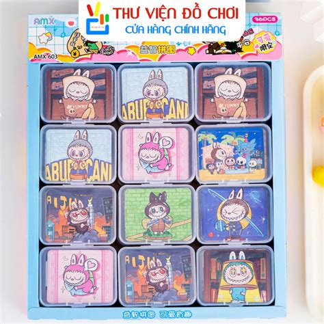 Xếp hình mini Nhân Vật Hoạt Hình Labubu Hot hit Đồ Chơi Labubu xếp