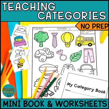 Teaching Categories Speech Therapy Activities Mini Book And Worksheets