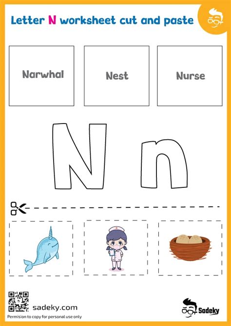 Simple Letter N Worksheets Free Printable For Preschoolers Sadeky