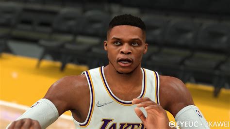 Nba 2k22 Russell Westbrook Cyberface And Body Model Current Look By 2kawei Shuajota Nba