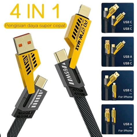 jual kabel charger pd  nylon cable data    fast charging usb