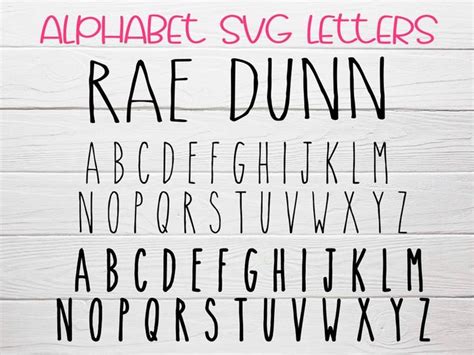 Farmhouse Font Svg Font Svg Rae Dunn Inspired Font Rae Dunn Etsy