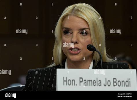 Us Attorney Pamela Jo Bondi Speaks Before Senate Judiciary Committee