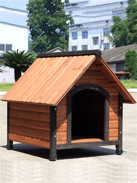 Casa De Cachorro De Madeira Maci A Ao Ar Livre Rainproof Cat Cage Anti