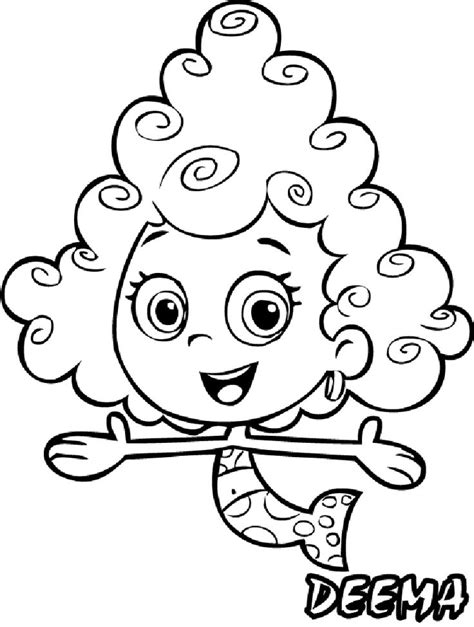 Bubble Guppies Coloring Pages For Free Usage Educative Printable