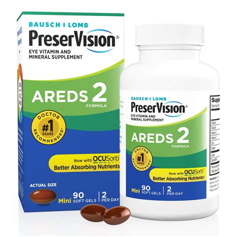 Bausch Lomb Preservision Eye Vitamin And Mineral Supplement Areds 2