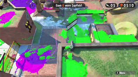 Splatoon 2 Hero Mode Exploring Hub 2 Suction Cup Lookout Youtube