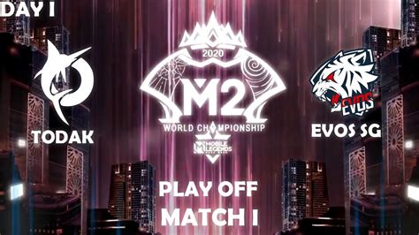 TODAK VS EVOS SG MATCH 1 M2 MLBB WORLD CHAMPIONSHIP 2020 TODAK VS EVOS