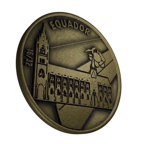 MEDALHA DA SÉRIE COPA DO MUNDO EQUADOR Galdino Colecionismo