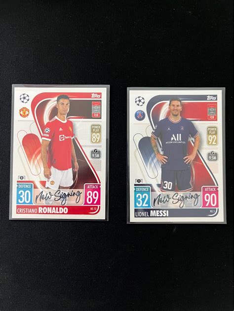 Messi And Ronaldo Match Attax Topps Lot Hobbies Toys Toys Games