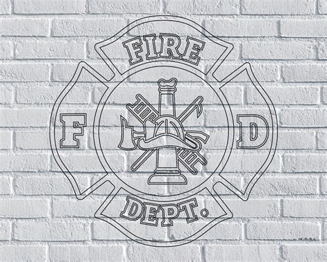 Firefighter Svg Fire Dept Svg Fire Department Svg Maltese Cross Svg