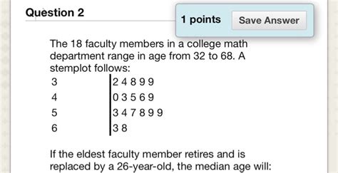 Solved Question 2 1 Points Save Answer The 18 Faculty Chegg