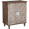 Amazon Phi Villa Accent Cabinet With Doors Antique Cabinet Storage