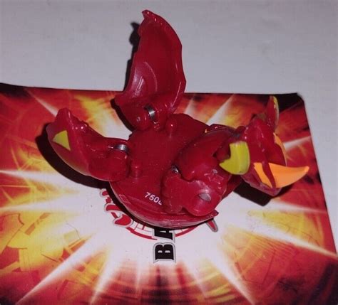 Bakugan Helix Dragonoid Red Pyrus G Battle Brawlers Figure Gundalian